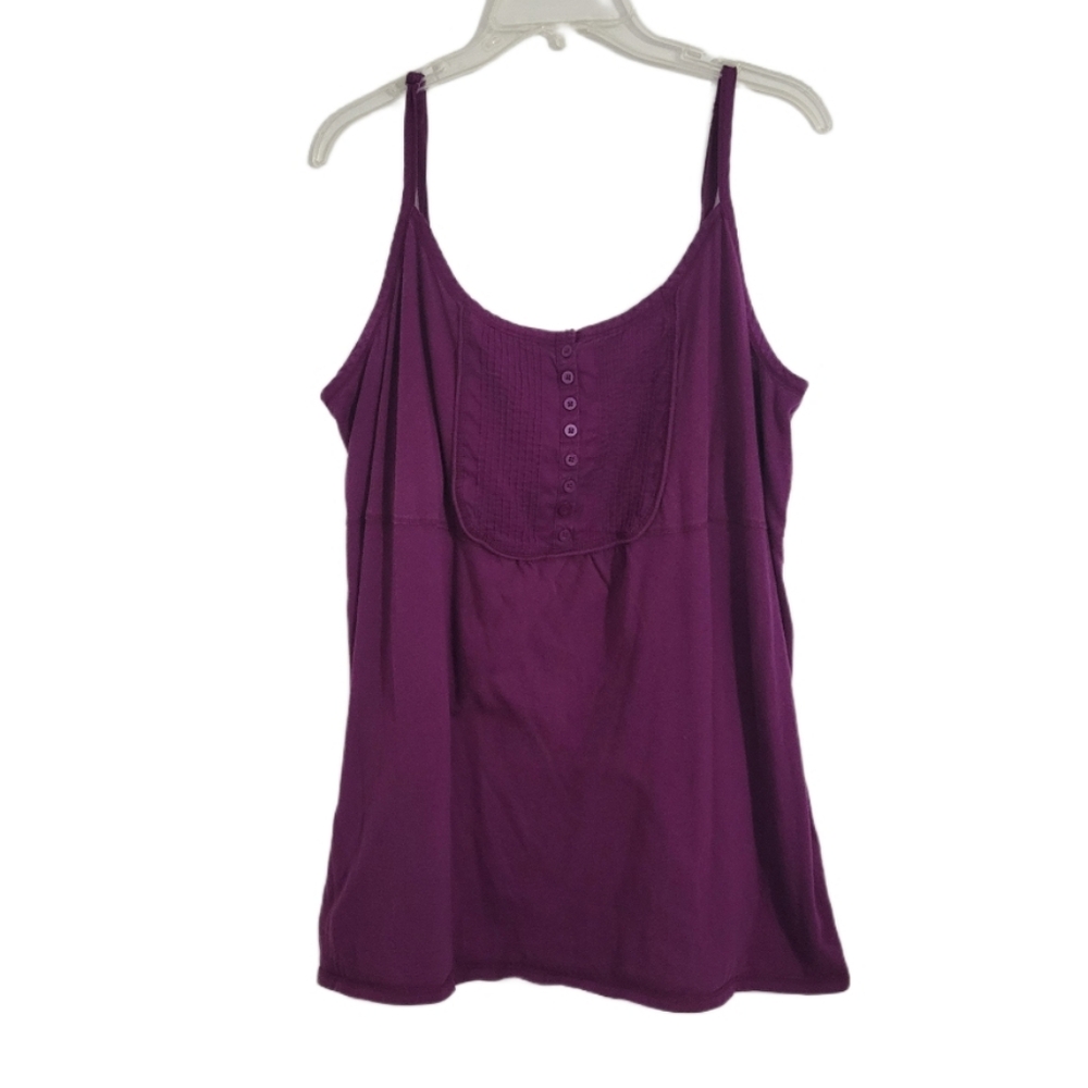 Torrid Women's Plus Size 4 (4X) (26) Pintucked Adjustable Spaghetti Strap Tank